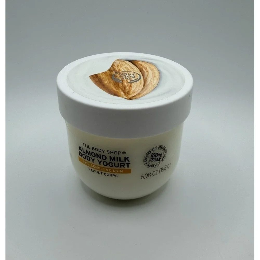 The‎ Body Shop Almond Milk Body Yogurt, Vegan, 6.98 oz, 90% Full
